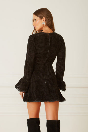 FABULOUS AGILITÀ - Vestido Curto Gisela Preto - Inverno 22